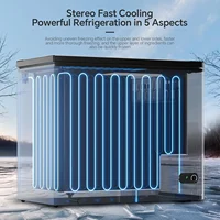 7.0 Cubic Feet Chest Freezer with 2 Removable Basket, Free Standing Top Open Door Compact Deep Freezer with Adjustable Temperatu 2