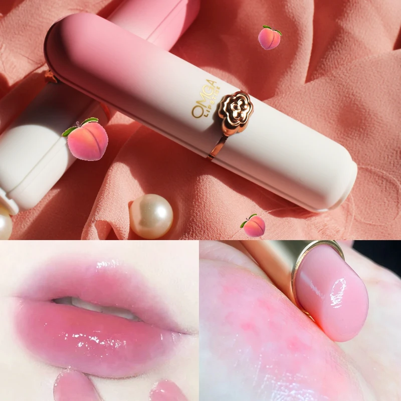 

Peach Color Changing Lip Balm Color Change Lipbalm Lipstick Moisturizing LongLasting Lip Gloss Makeup Lip Care Korean Cosmetic