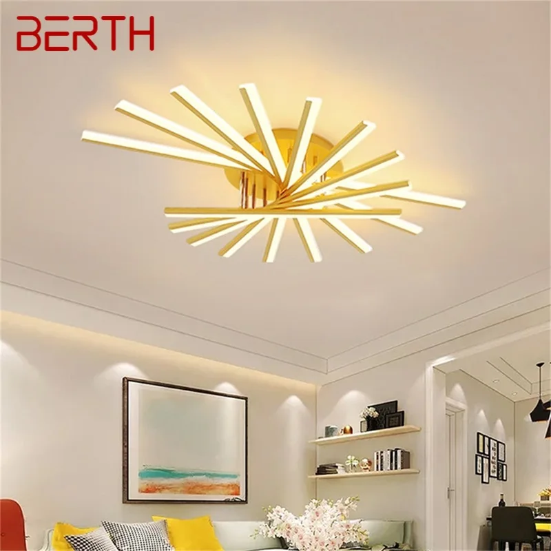 

BERTH Nordic Ceiling Lights Modern Creative Lamps LED Home Fixtures For Living Dinning Room