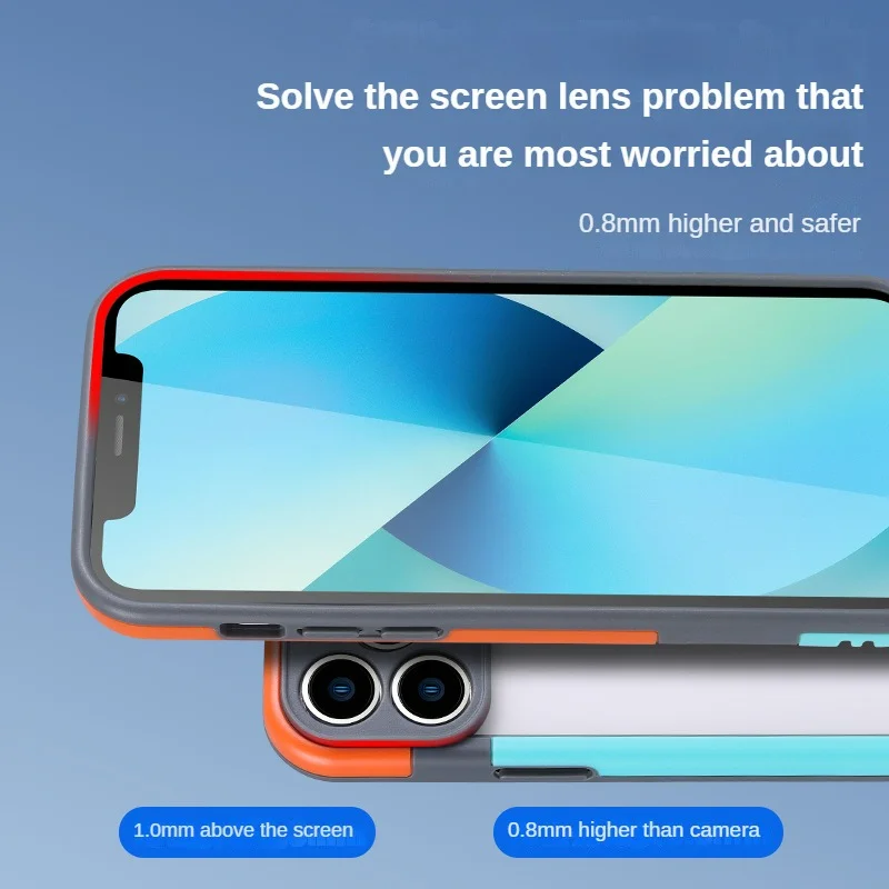 Colorful Soft Silicone Bumper Frame with Shockproof Protection for Phones - Border Only, No Back