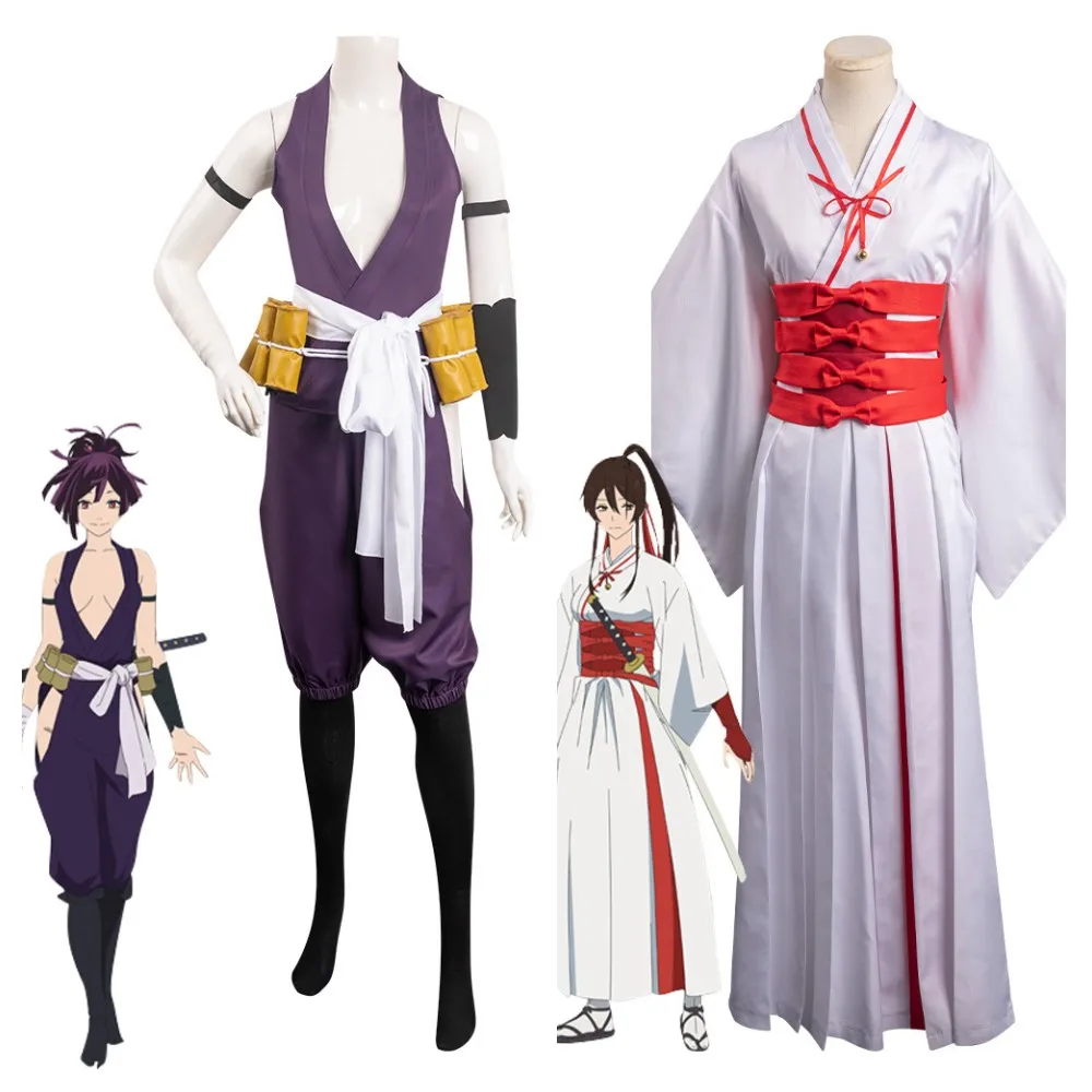 

Anime Jigoku Raku Sagiri Cosplay Costume Kimono Yuzuriha Cosplay Outfits Fantasia Women Halloween Carnival Party Suit Roleplay