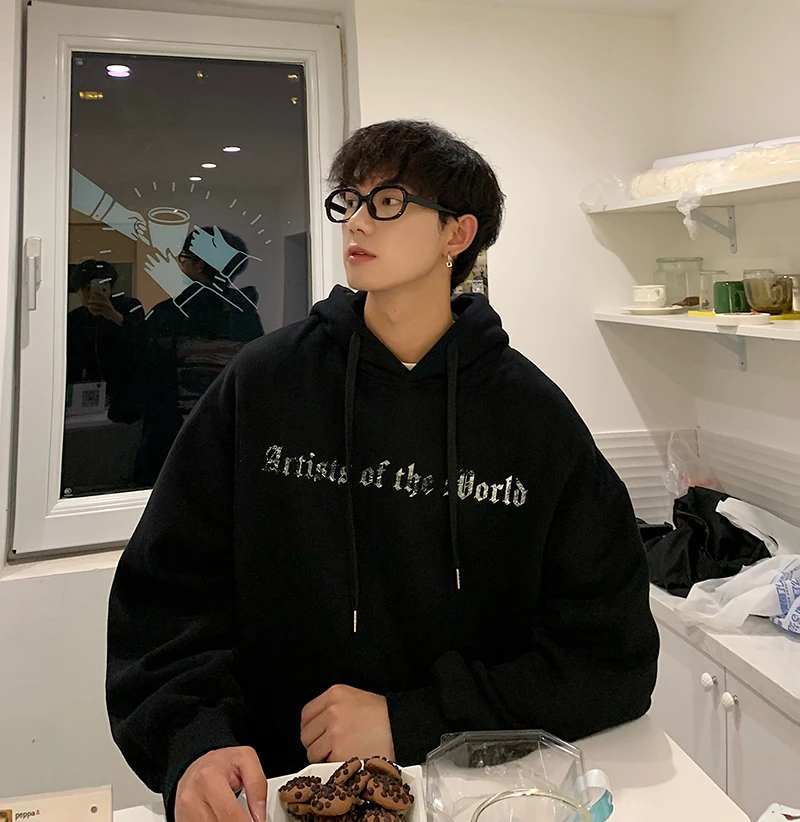 Printed Hoodies Mens Oversize Streetwear Harajuku Casual Unisex Hooded Sweatshirt
