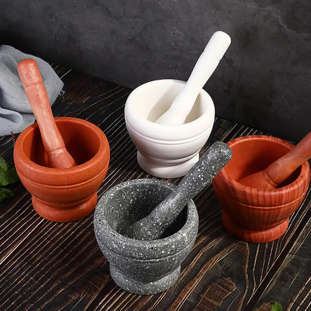 Household Grinder Pressing Garlic Mashed Garlic Mashing Pot Manual Mashing Medicine Pot Jujube Wood Pounding Stone Mortar salt and pepper grinder,nut spice grinder,herb grinder,potato masher,pepper grinder,herb spice grinder,malt grain grinder