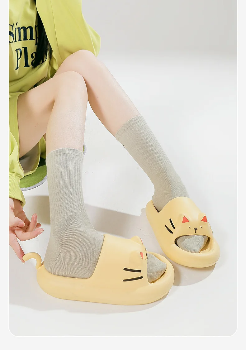 Kawaii Neko Cat Paw Harajuku Pastel Slippers