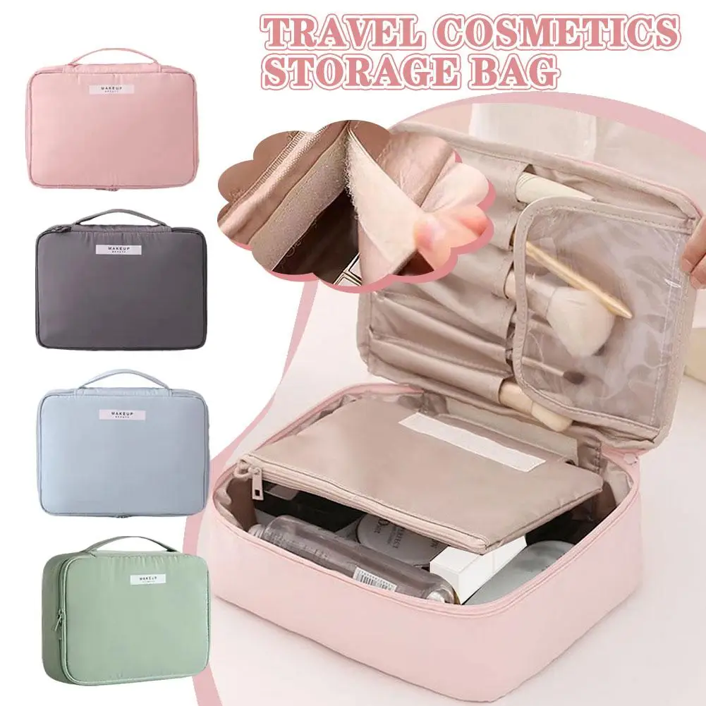 

Ladies Portable High Appearance Cosmetic Bag Large-capacity Travel Washing Bag Three-dimensional Makeup Storage Bag