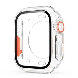 Ultra Durable Screen Protector Cover for Apple Watch - Hard PC Front & Rear Bumper Case (Transparent)