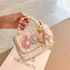 Korean Girl Princess Kids Bag Cute Flower Linen Crossbody Bags for Girls Rabbit Hand Bags Toddler Purses and Handbags Gift 4