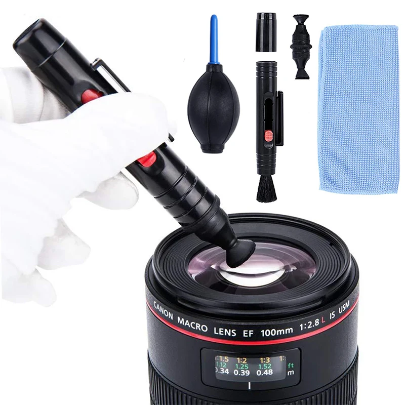Computer Cleaning Kit 3 In 1 Camera Lens Cleaner Digital Cleaning Pen Air Blow Cloth Dust Cleaning Tools Laptop Phone Cleaner 2