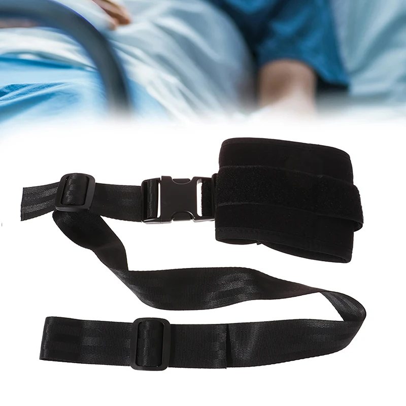 

Patients Limbs Restraint Strap Elderly Wrist Ankle Fixation Belt Medical Constraints Strap Black Upper Limb Safe Stable Durable