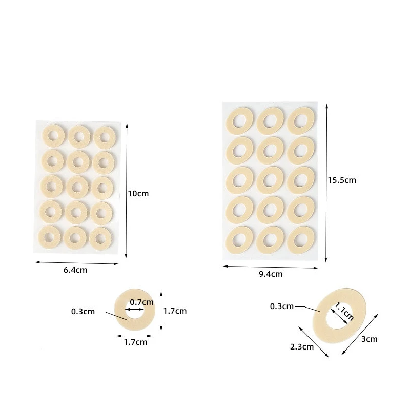 Toe And Foot Protectors Pads Corns Callus Feet Sore Shoes Sticker Self Adhesive Cushions Soft Heel Foam Foot Pad 15PCS/Sheet toe protector heel pad