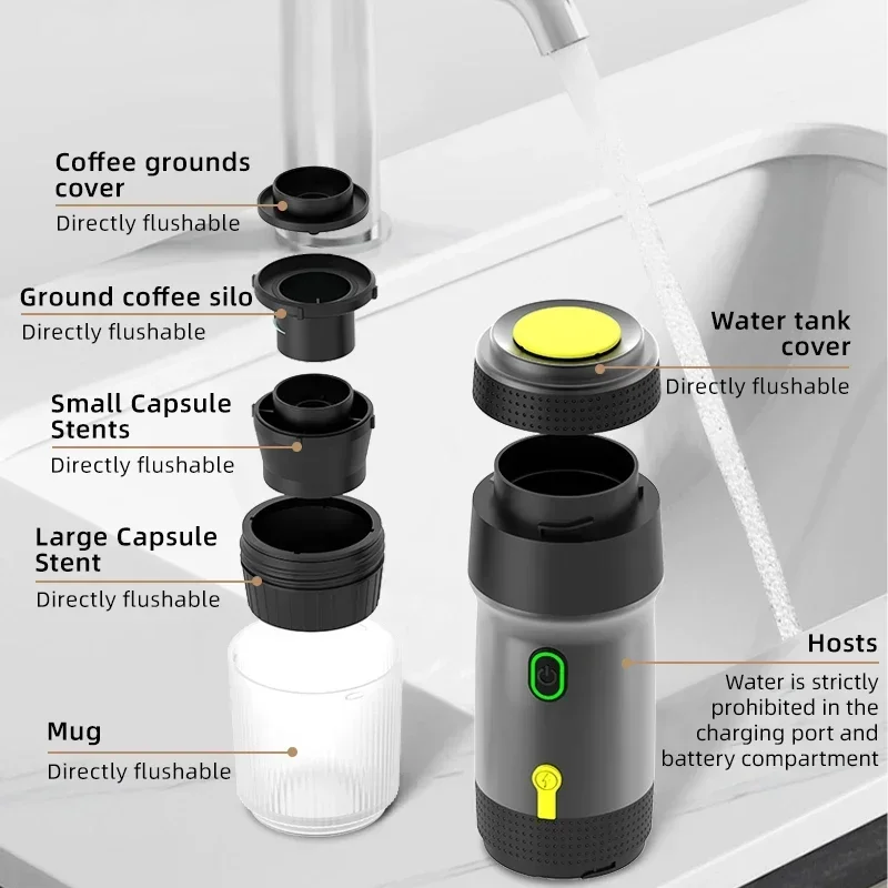 Portable Espresso Coffee Make 5