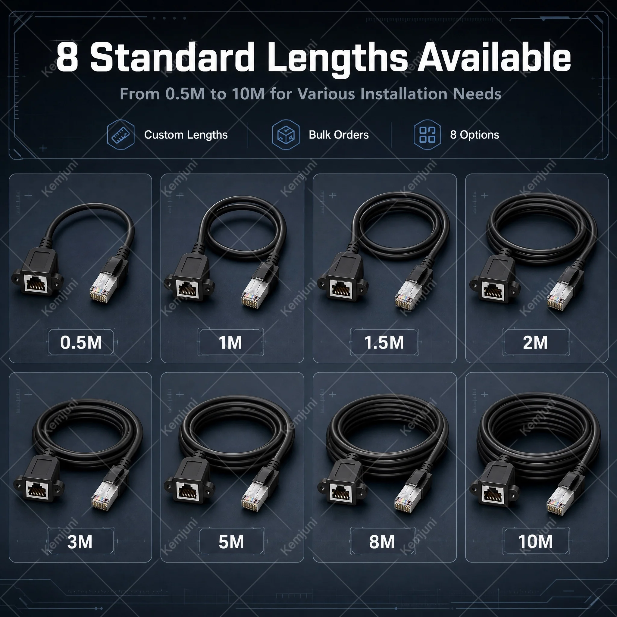위 아래 직각 90도 °   나사 고정식 Cat6 이더넷 케이블 LAN 연장 케이블 3M 5M 10M 1000MBPS RJ45 연장 케이블