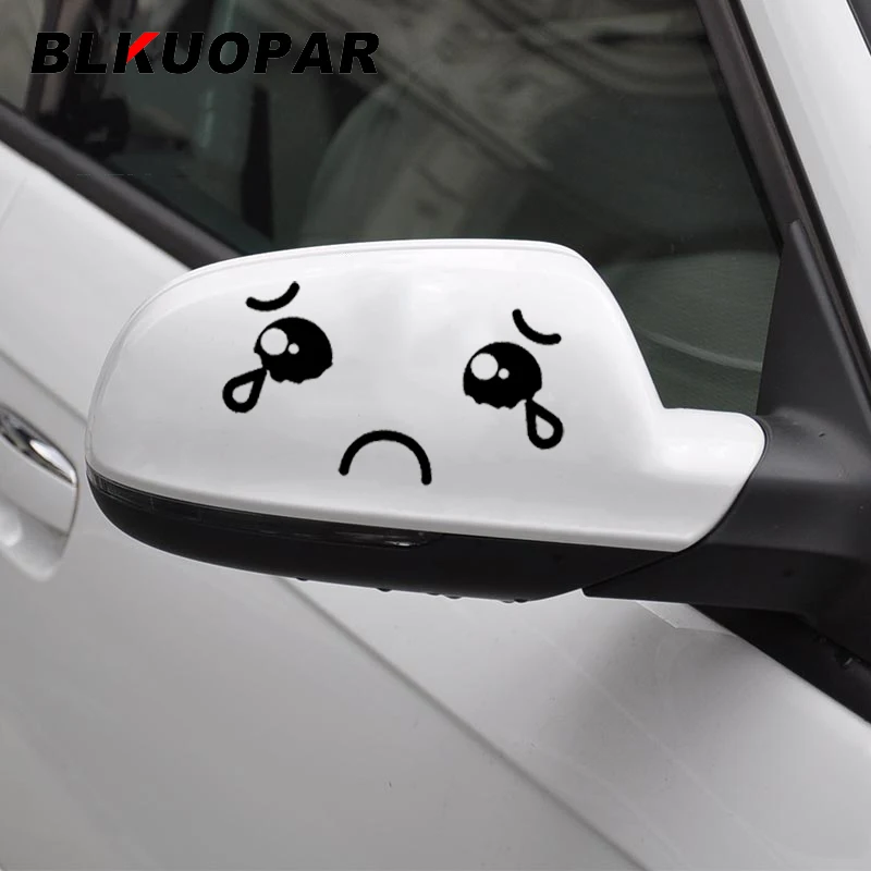 

Автомобильные наклейки BLKUOPAR с густящими глазами, солнцезащитные аниме наклейки, индивидуальные оконные кондиционеры, автомобильные товары, украшение