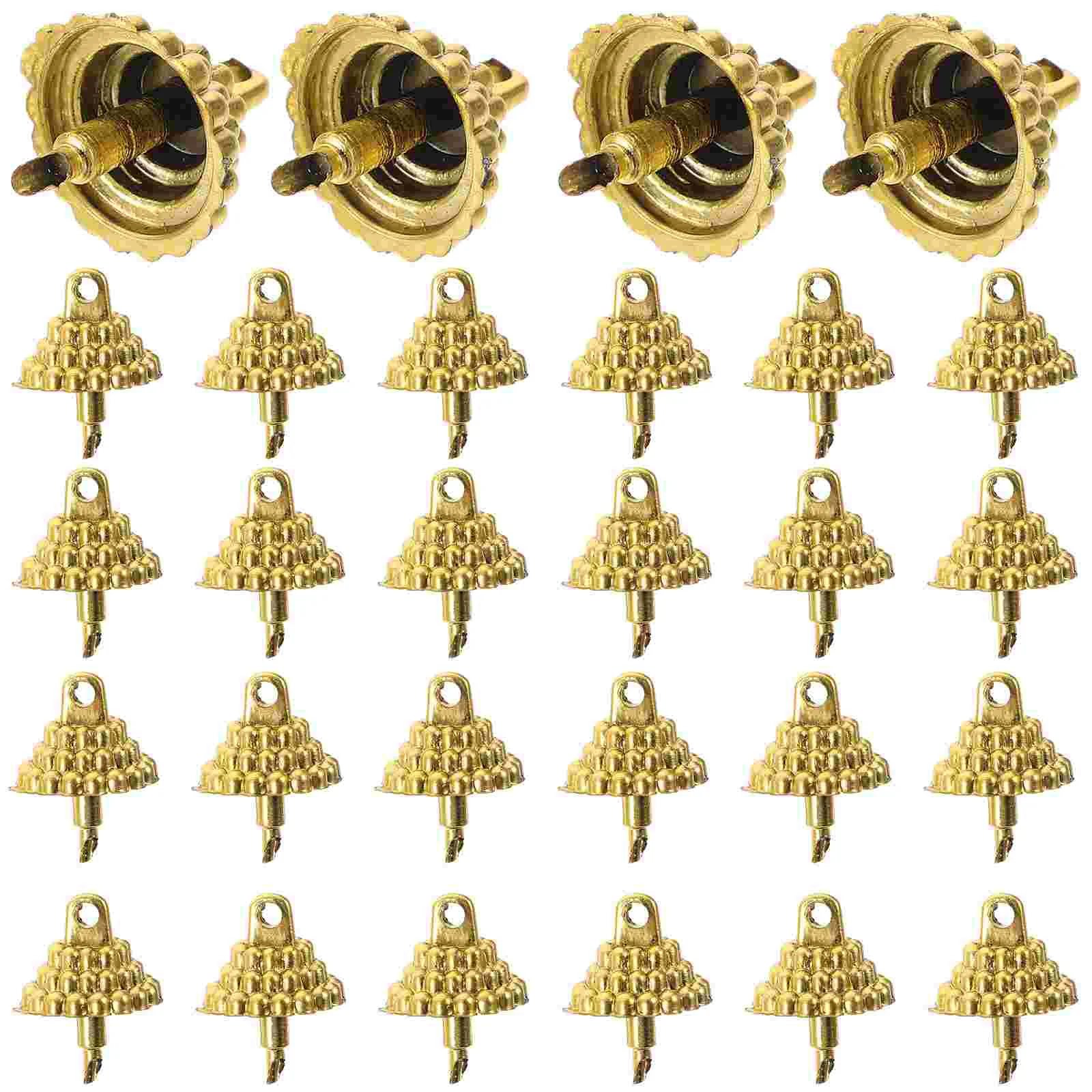 

Christmas Ball Pendant End Caps Christmas Tree Hanging Ball Top Covers Ball Pendant DIY Caps Decoration Holder Hanging Supply