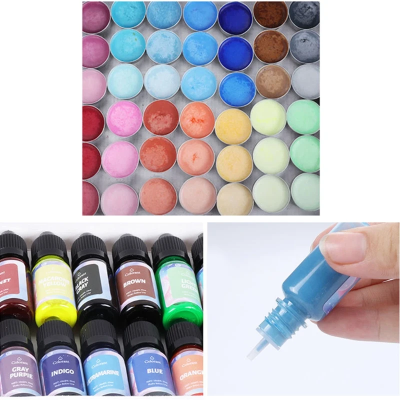 18Color Concentrated Liquid Candle Dye Aromatherapy Candle Color Essence Soy Wax Dye DIY Making Supplies Safe and Natural
