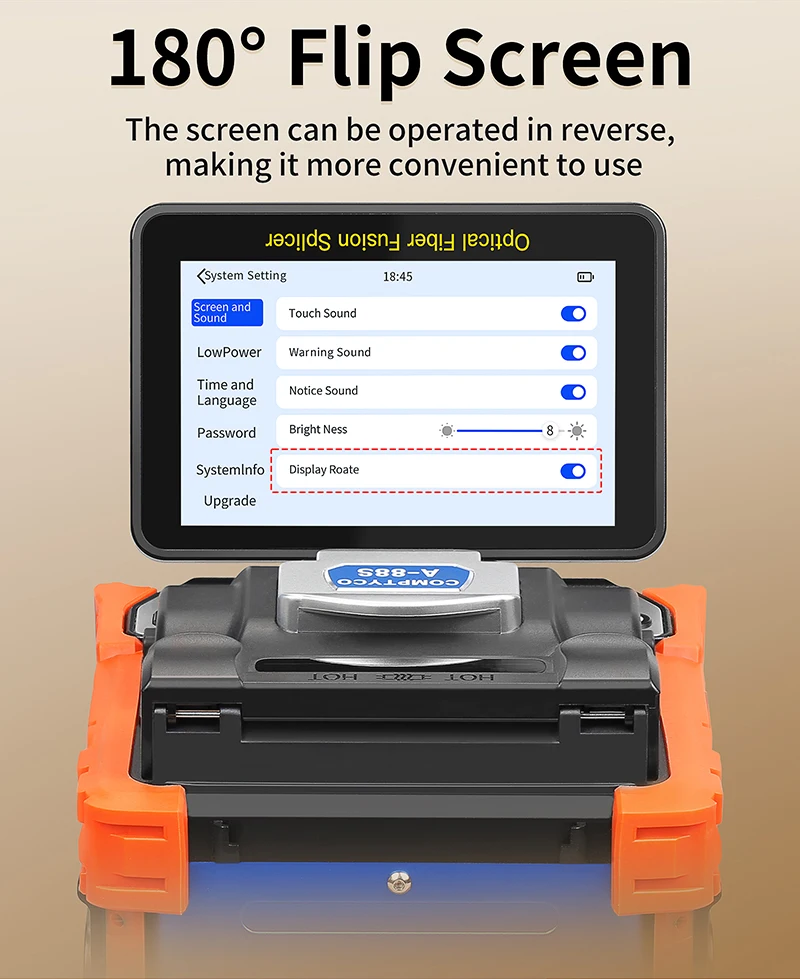 A-80S/A-88S Optical Fiber Fusion Splicer 6 Motor Touch Screen Multilingual Fiber