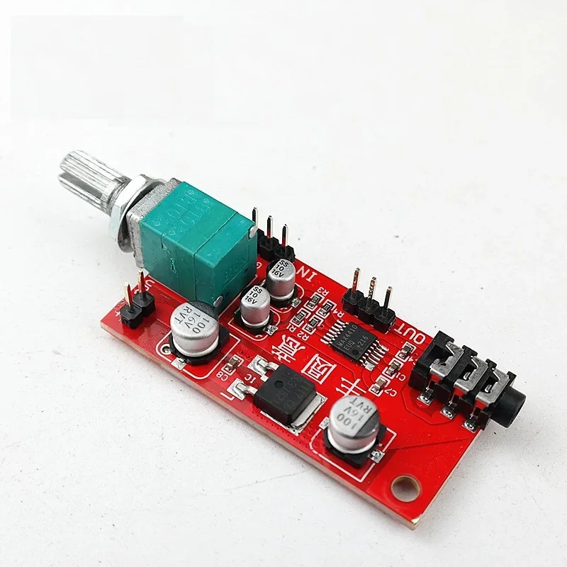Audio Amplifier Board MAX4410 Headphone Amplifier Headset Mini Amp for Pre-amplifier Single Battery Power 80mw*80mw