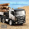 Huina 1318 1:24 Rc Trailer Truck Tractor 2.4g Remote Control Construction Radio Control Flatbed Rc Car Toys For Boys Kids Gifts 2