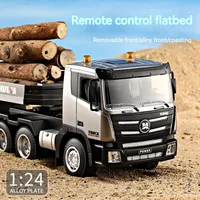 Huina 1318 1:24 Rc Trailer Truck Tractor 2.4g Remote Control Construction Radio Control Flatbed Rc Car Toys For Boys Kids Gifts 2