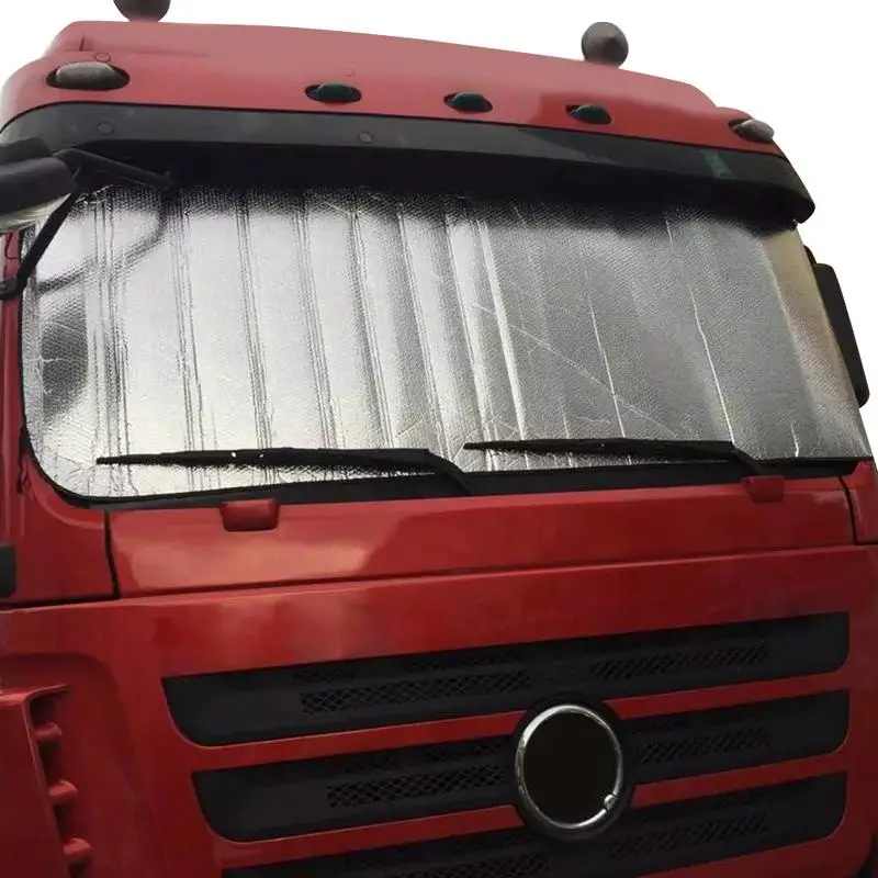 Windshield Sunshade Windshield Sun Shade Truck Front Window Cover aluminum film Windshield Visor Cover Window Curtain Shade For RV Truck