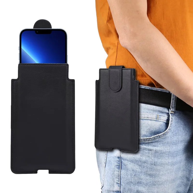 Genuine Leather Phone Holster Waist Bag