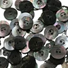 10PC Natural Black Mother of Pearl Seashell Classic Round 2-holes Flatback Buttons Dazzling Aurora Shirt Cufflinks Sewing Crafts 5
