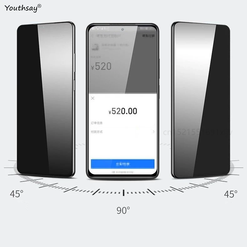 Anti-Spy Tempered Glass Privacy Screen Protector