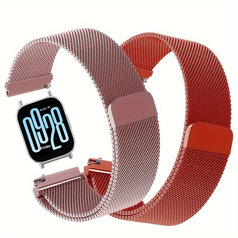 Stainless Steel Magnetic Loop Watchband - Premium Metal Strap 22mm Bracelet