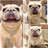 Fashion Pendant Dog Accessories for Cat Neck Wear Plastic Fancy Zircon Pet Necklace Adjustable Cosplay Small Medium Puppy Collar