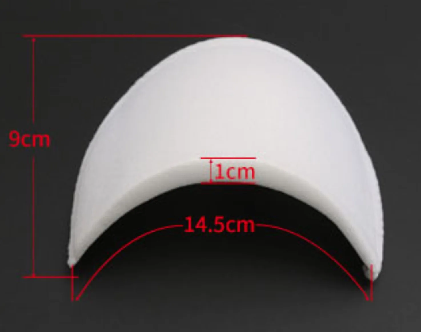 10Pairs/lot 14.5x9cm Thickness:1cm Clothing Accessories Black and White Shirt Sponge Shoulder Pads Dress