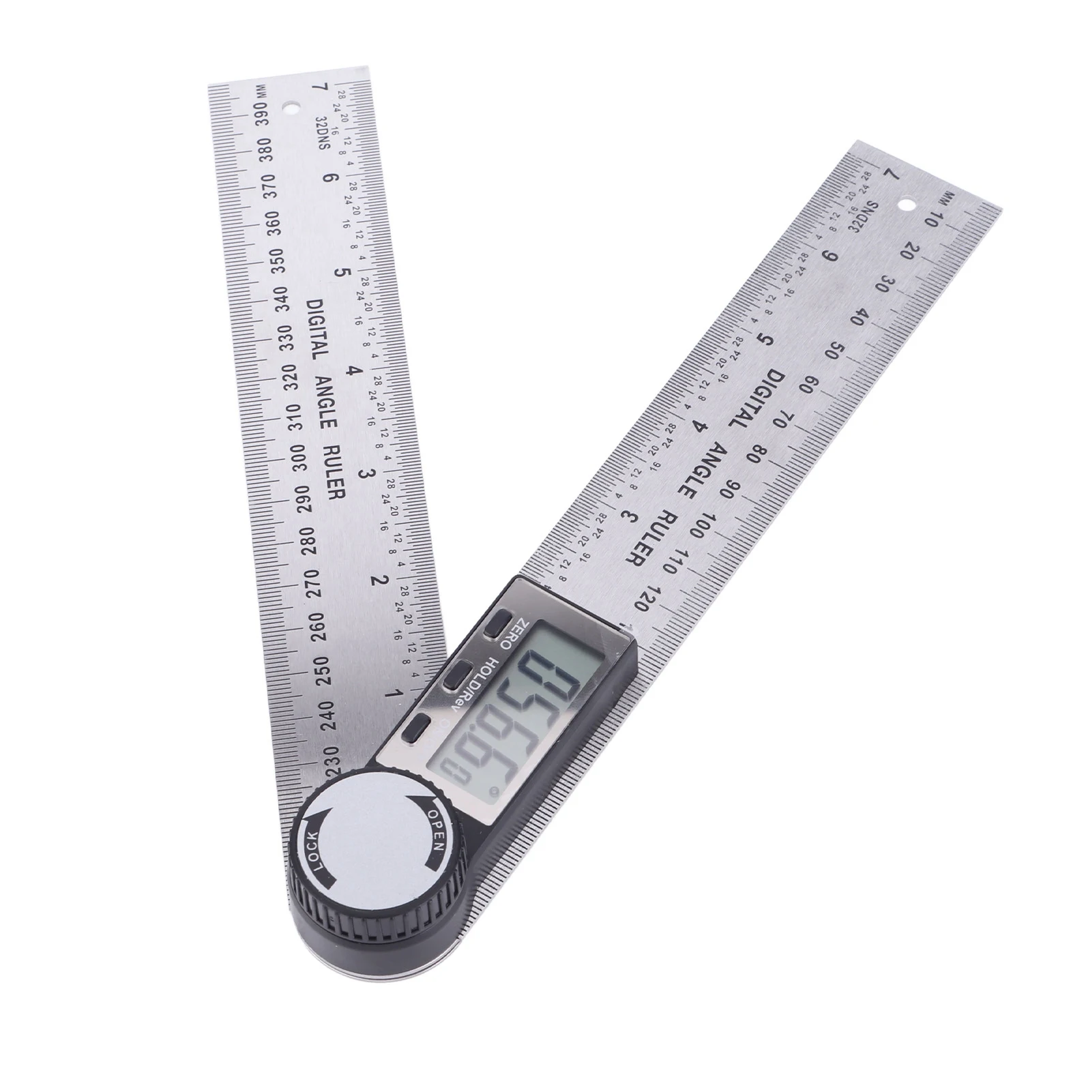 각도계 자 10?390mm 스테인레스 스틸 전자 각도기 디지털 각도계 각도 측정기 마이터 게이지 자