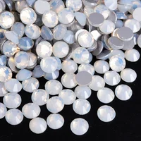 Blinginbox ss3-ss34 White Opal 3D Nail Art Rhinestones Flatback Glass Strass Crystal Non Hot Fix Rhinestone For DIY Nails H0007 2
