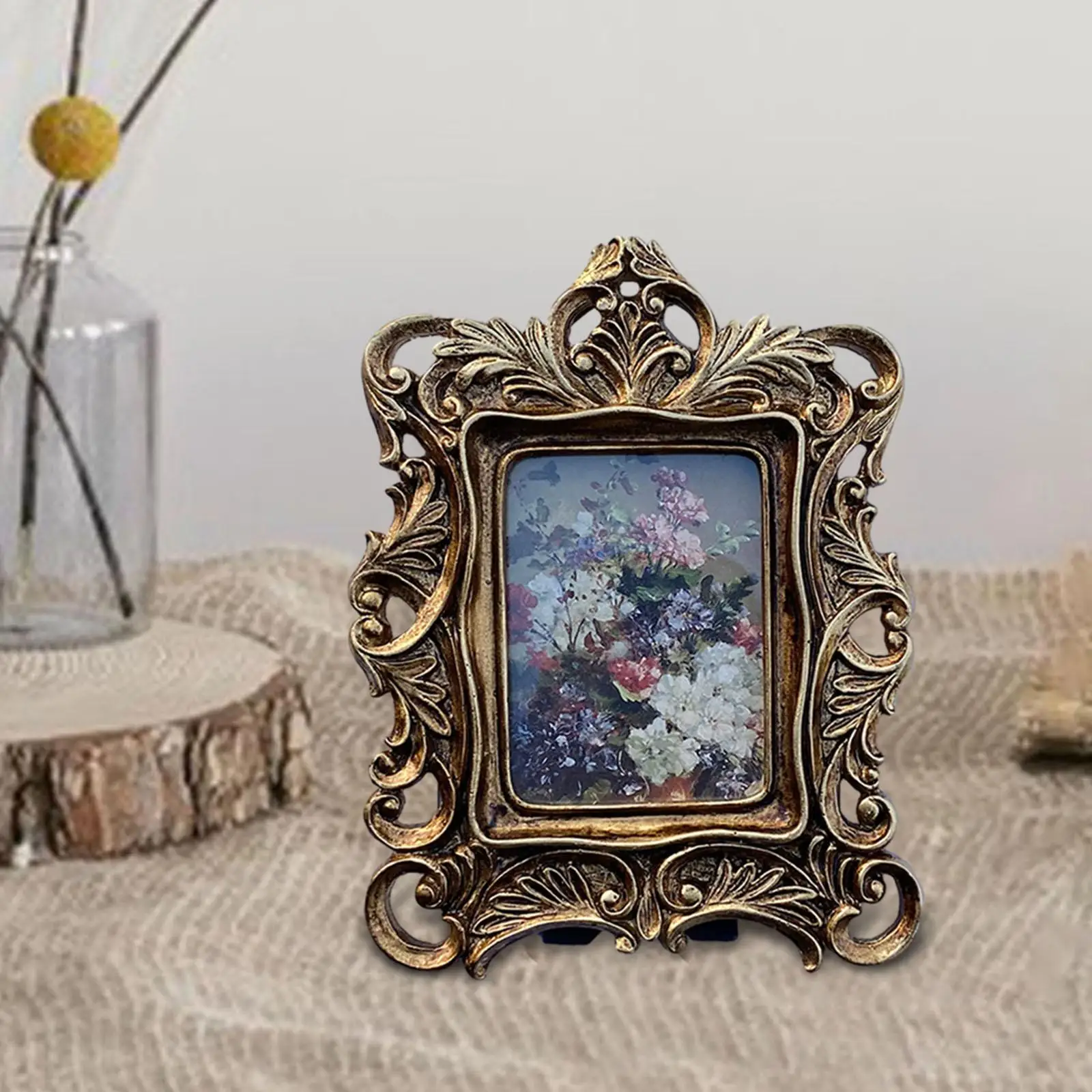 Vintage Picture Frame Retro Photo Gallery Art for Living Room Table Hallway