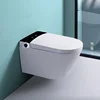 YYHC-Modern luxury hanging wall mounted european bathroom ceramic intelligent automatic wc black wall hung smart toilet 6