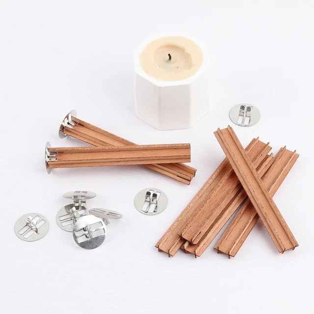 Dropship 100pcs Wooden Candle Wicks, Candle Making Wicks Smokeless