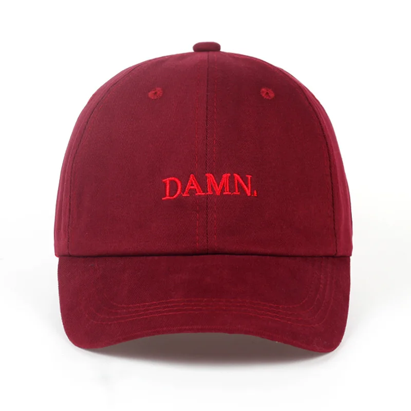 DAMN Embroidered Baseball Caps for Men Woman Dad Hat Hip Hop Stitched Kendrick Lamar Unstructured Rapper Snapback Hats Gorras 4