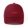 DAMN Embroidered Baseball Caps for Men Woman Dad Hat Hip Hop Stitched Kendrick Lamar Unstructured Rapper Snapback Hats Gorras 4