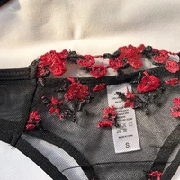 Ensemble de sous-vêtements Sexy pour femmes, soutien-gorge émotionnel exotique, imprimé brodé, brassière, ensemble de Lingerie, Push Up, Bralette fine 6
