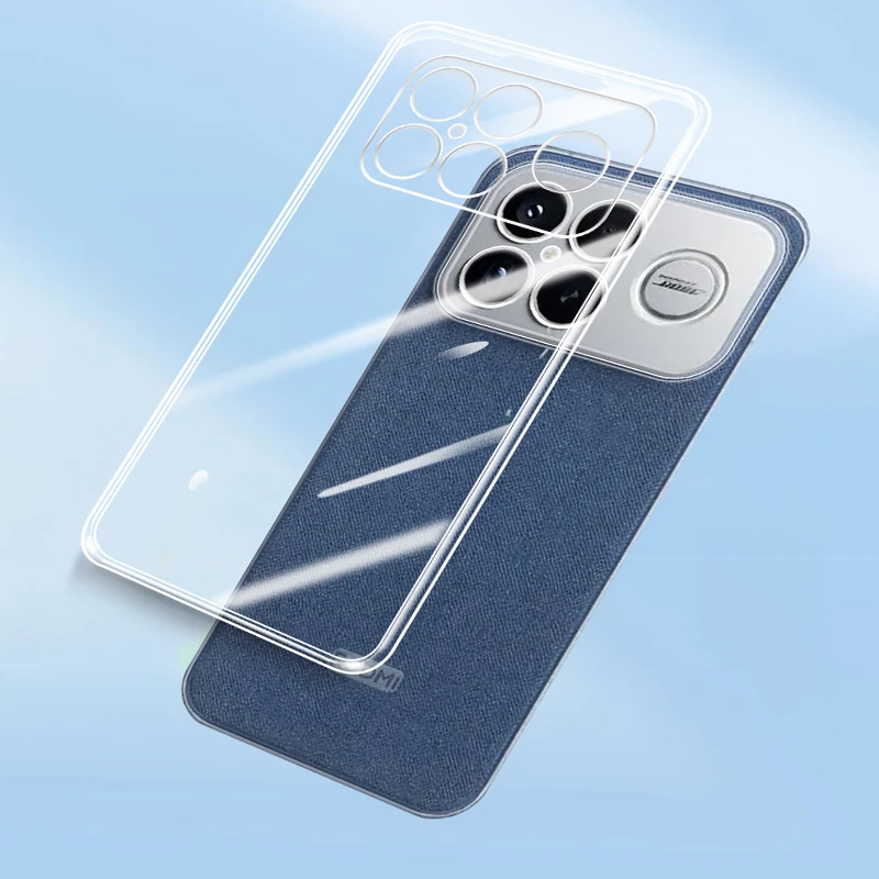 Ultra Thin Clear Soft TPU Camera Protection Back Phone Case Cover