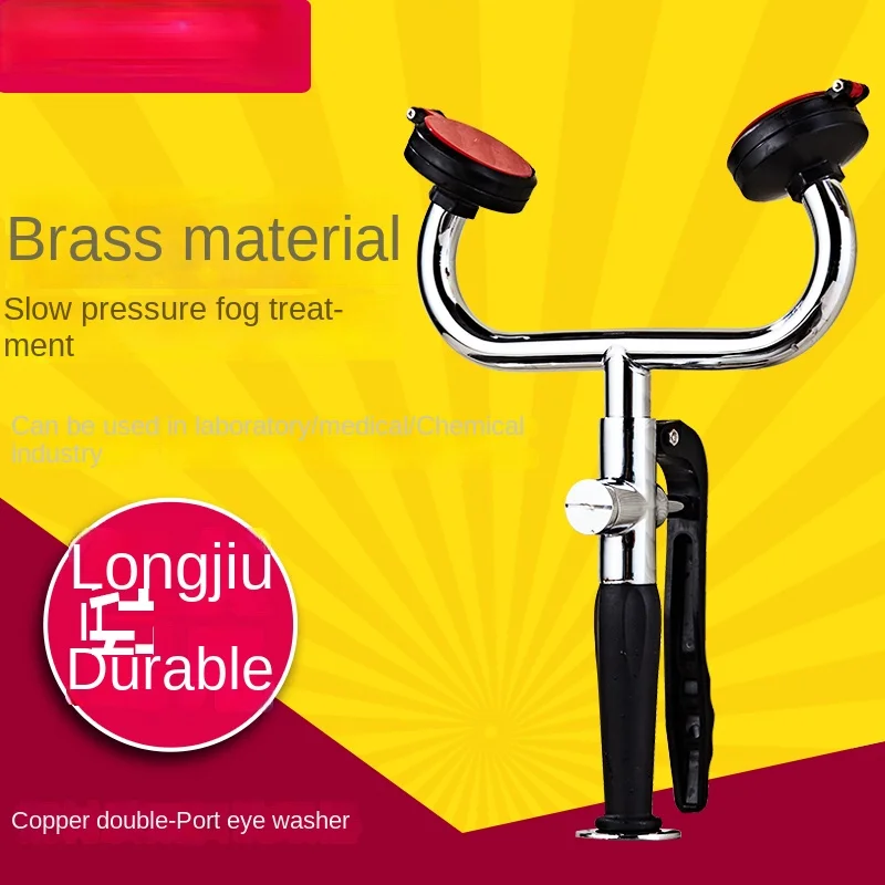 

Plating Double Nozzle Eye Wash Laboratory Tight Spray Eye Washer Test Bench Dedicated Combined Type Eyewash Equipment