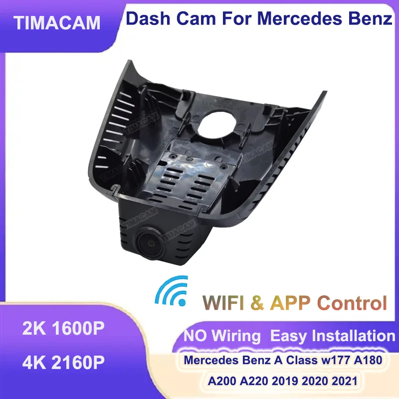 

2K 4K Wifi Dual Lens Dash Camera for Mercedes Benz A180 A200 A220 2019 2020 2021 A Class w177 UHD 2160P Car Dvr Driving Recorder