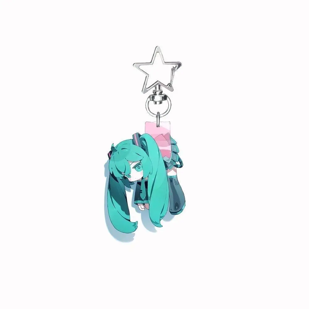 Hatsune Miku Aesthetic Frameless Acrylic Keychain & Bag Charm – Cute Decor