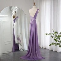 Dubai White Lilac Butterfly Luxury Evening Dresses for Women Wedding Arab One Shoulder Midi Formal Party Dress SCZ206 1