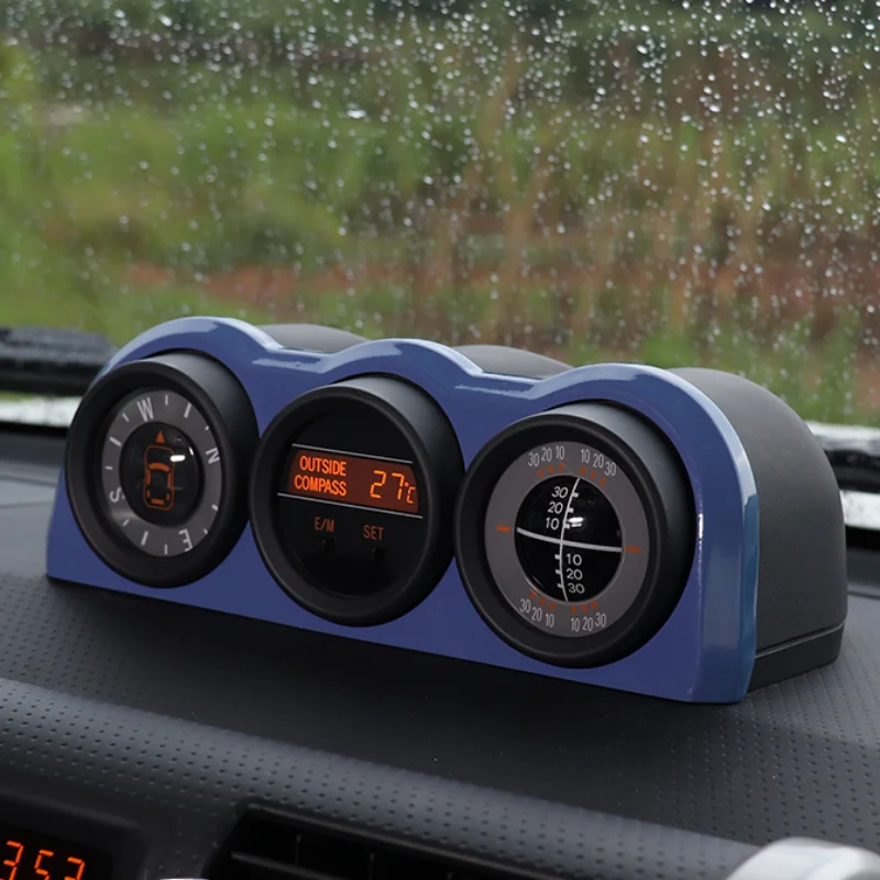 

For Toyota FJ Cruiser Compass Inner Ring Decorative Frame Triptych Combination Cover Dashboard Car Styling Interior
