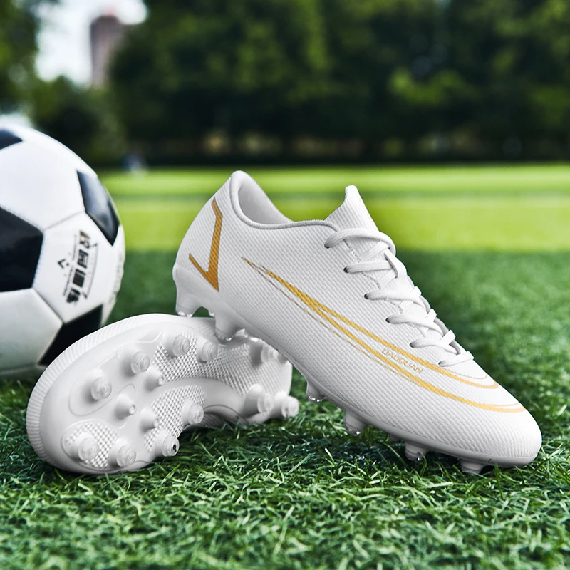 Soccer Shoes Football Boots Outdoor TF FG Outsole Unisex Breathable Non-Slip Low Ankle Futsal