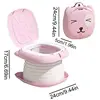 Portable Toddler Potty Folding Travel Car Potty Folding Portable Potty For Travel Small & Convenient With Absorbent Paper 6