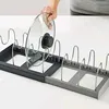 Kitchen Accessories Pot Rack Pot Pan Kitchen Organizer For Storage Cabinet Kitchen Holder Pans Pots Lid Organizer Rack 4