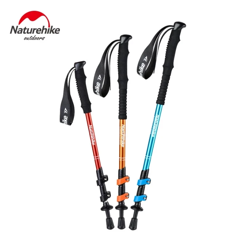 Naturehike Outdoor Walking Stick Aluminum Alloy Alpenstock Telescopic Hiking Trekking Pole Adult Kids Women Men Children trekking pole