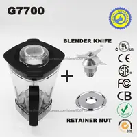 Conteneur Compatible G2001 G5200 G1100 G5500 G7700 G7000 avec récipient de mélangeur à lame et couvercle, accessoires de mélangeur professionnels 4