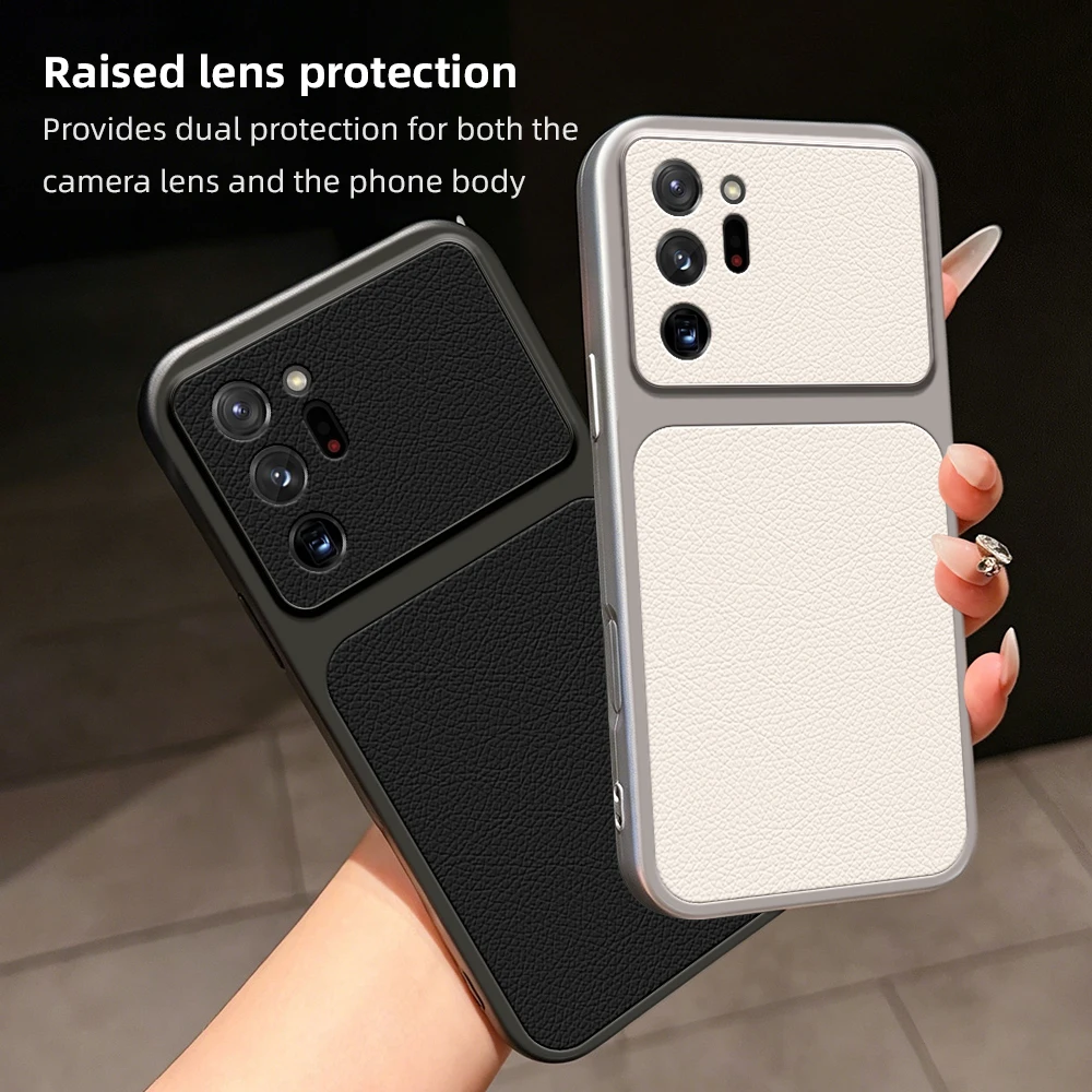 Luxury Leather Protective Case for Smartphones - Matte Finish Back Cover